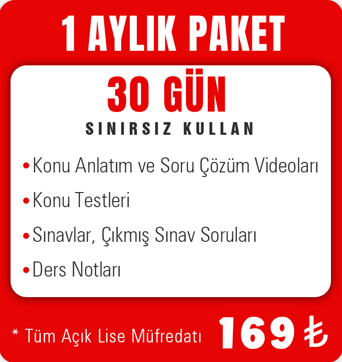 1 Aylık Online Eğitim