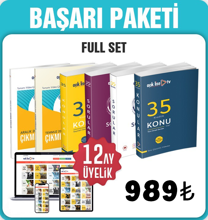 Tüm Dersler Başarı Paketi