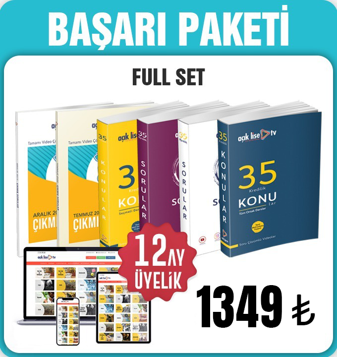 Tüm Dersler Başarı Paketi Full Set